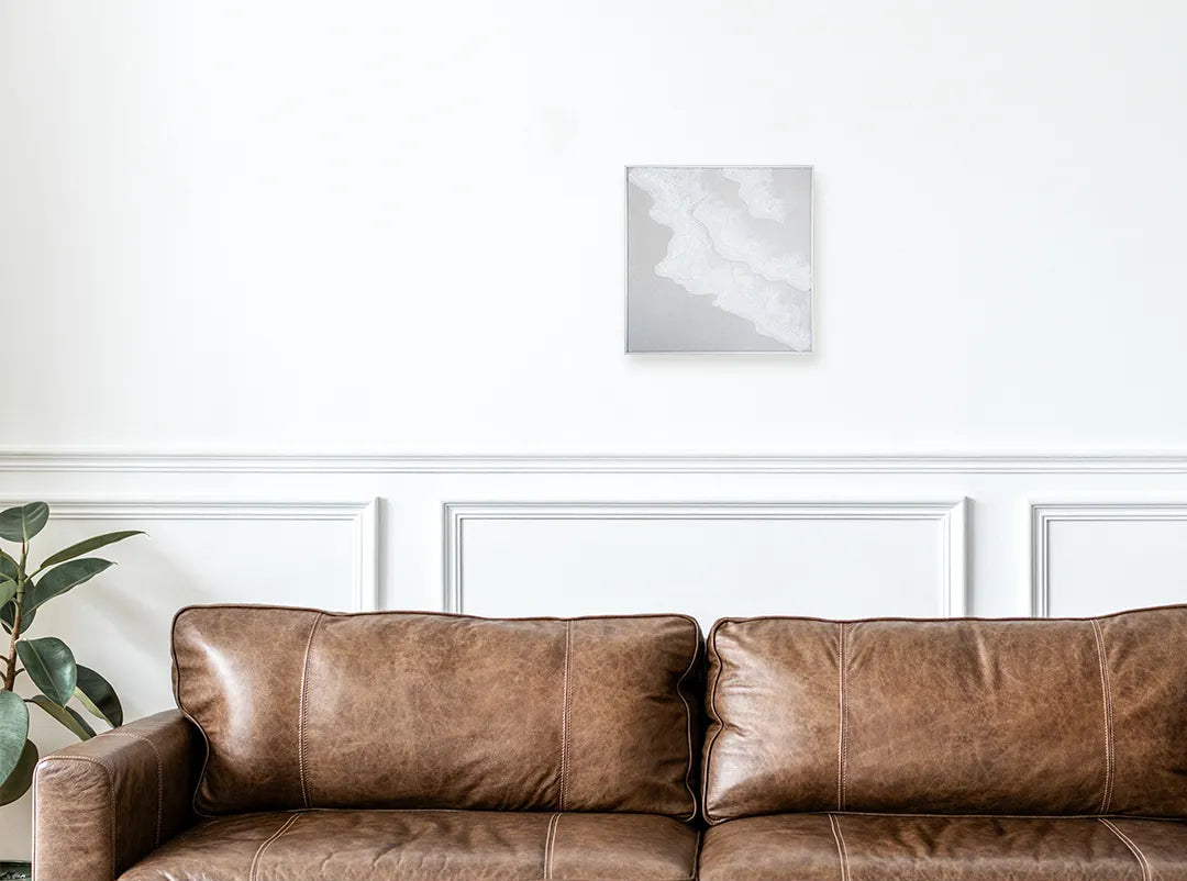 【Beach 40×40cm】ホワイトフレーム