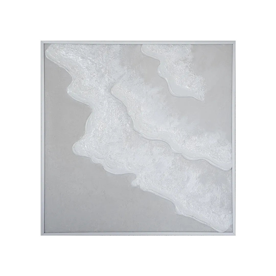 【Beach 40×40cm】ホワイトフレーム